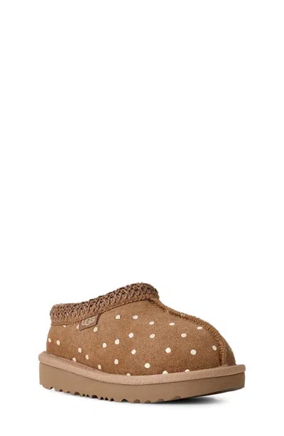 Ugg Babies' (r) Kids' Tasman Ii Shiny Dots Slipper In Brown