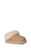 Ugg(r) Kids' Tazzelle Genuine Shearling Collar Slipper In Yellow