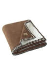 Ugg(r) Kirkwood Braid Trim Throw Blanket In Brown