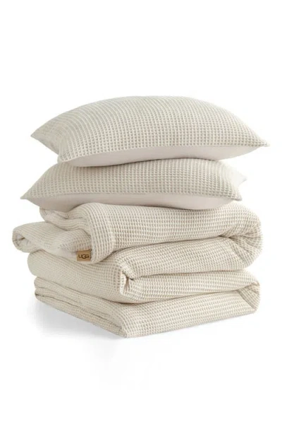 Ugg (r) Kyla Waffle Knit Comforter & Shams Set In Neutral