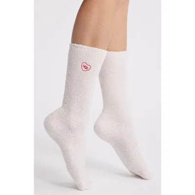Ugg (r) Leda Love Crew Socks In Pink