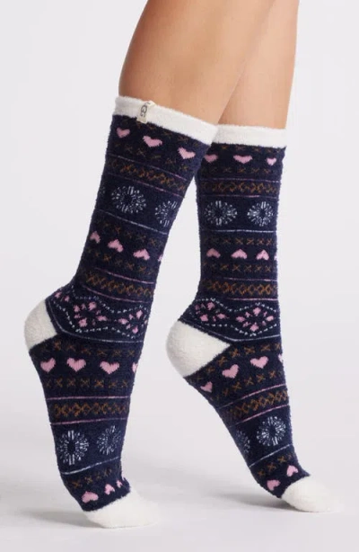 Ugg(r) Leslie Crew Socks In Mariner Fairisle