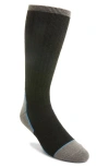 Ugg(r) Lockhart Wool Blend Boot Socks In Tar/charcoal