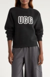 Ugg(r) Logo Crewneck Sweatshirt In Black