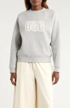 Ugg(r) Logo Crewneck Sweatshirt In Gray