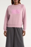 Ugg(r) Logo Crewneck Sweatshirt In Gray