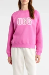 Ugg (r) Logo Crewneck Sweatshirt In Pink