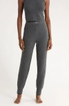 Ugg(r) Lorelai Cable Joggers In Gray