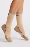 Ugg(r) Luann Wool Blend Crew Socks In Mustard Seed/antelope