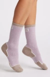 Ugg(r) Luann Wool Blend Crew Socks In Pale Smoke/grey