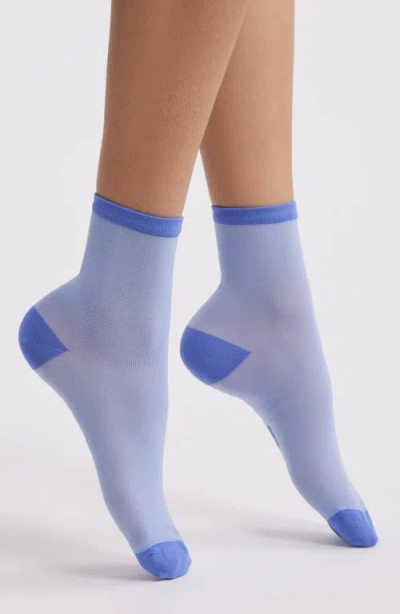 Ugg (r) Lyrie Sheer Crew Socks In Blue