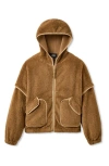 Ugg(r) Mariella Uggfluff Zip Hoodie In Brown