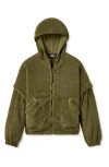 Ugg(r) Mariella Uggfluff Zip Hoodie In Green