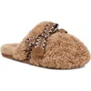 Ugg(r) Maxi Curly Genuine Shearling Scuff Slipper In Brown