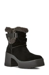 Ugg(r) Moxy Genuine Shearling Trim Chelsea Boot In Black