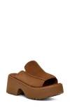 Ugg(r) New Heights Platform Slide Sandal In Chestnut