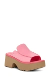 Ugg(r) New Heights Platform Slide Sandal In Tropical Pink