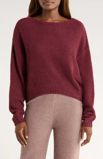 Ugg(r) Novalie Slouchy Pullover Lounge Sweater In Burgundy
