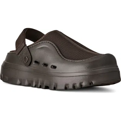 Ugg Mesh Strap Mules In Brown