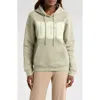Ugg(r) Rey Fluffy Logo Hoodie In Vinito/green Fog