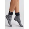 Ugg(r) Rib Slouchy Quarter Socks In Black