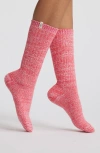 Ugg(r) Ribbed Crew Socks In Pink