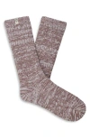 Ugg(r) Ribbed Crew Socks In Pink