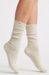 Ugg(r) Ribbed Crew Socks In White