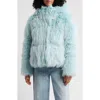 Ugg(r) Ronney High Pile Puffer Jacket In Blue