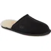 Ugg Scuff Suede Slippers In Black