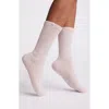 Ugg(r) Shealy Cozy Crew Socks In Ashen Rose