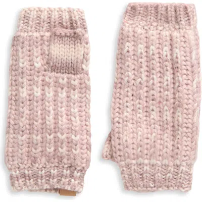 Ugg(r) Space Dye Fingerless Gloves In Ashen Rose Multi