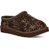 Ugg(r) Tasman Caspian Genuine Calf Hair Slipper In Burnt Cedar