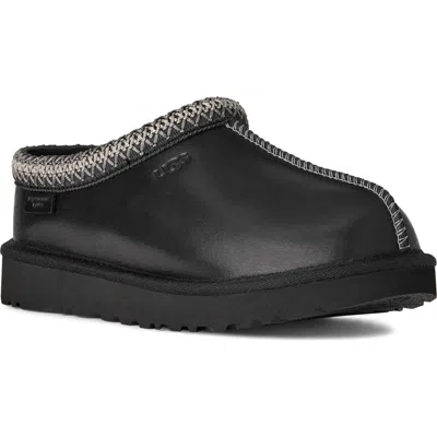 Ugg(r) Tasman Leather Slipper In Black