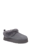 Ugg(r) Tazzelle Genuine Shearling Collar Slipper In Black
