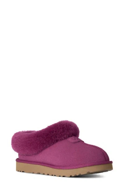 Ugg (r) Tazzette Genuine Shearling Collar Slipper In Purple