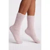 Ugg(r) Teddi Cozy Crew Socks In Ashen Rose