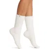 Ugg(r) Teddi Cozy Crew Socks In White