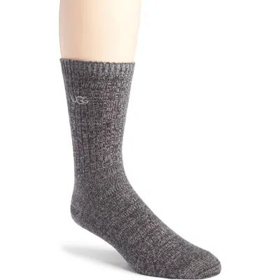 Ugg (r) Trey Rib Crew Socks In Black