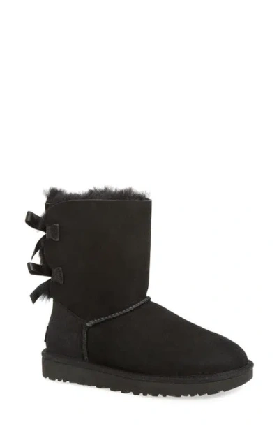 Ugg (r) ® Bailey Bow Ii Genuine Shearling Boot In Black