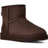 Ugg Classic Mini Ii Suede Boots With Shearling Lining In Animal Print