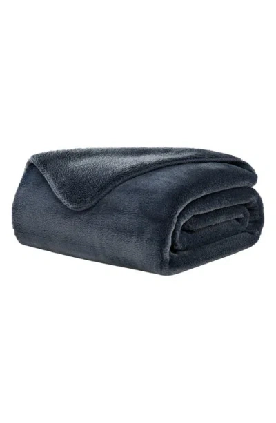Ugg(r) Whitecap Fleece Throw Blanket In Denim