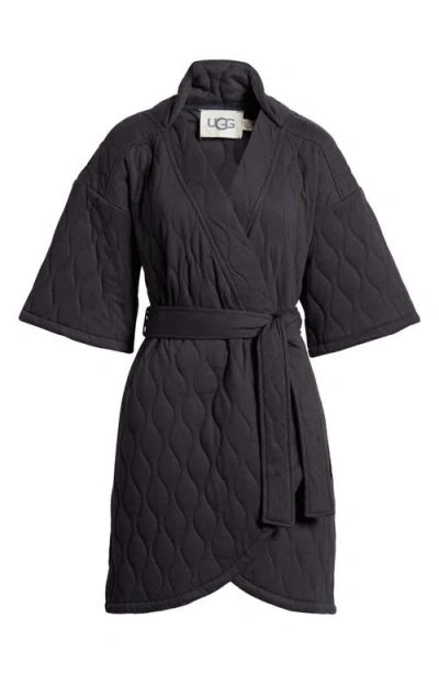 Ugg (r) Zellwood Quilted Short Robe In Ink