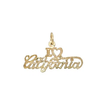 Öugie Women's Gold I Love California Pendant