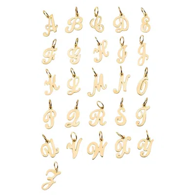 Öugie Women's Gold The Cursive Initial Pendant