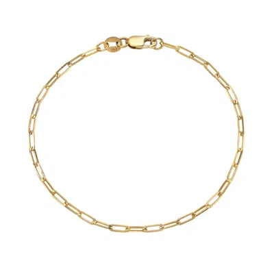Öugie Women's Gold The Paperclip Chain Bracelet
