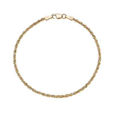 Öugie Women's Gold The Small Rope Chain Bracelet