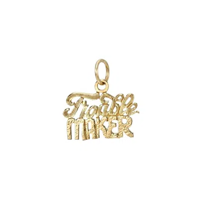 Öugie Women's Gold "trouble Maker" Pendant