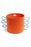 Ugly Rugly Wild Wings Medium Storage Basket In Orange