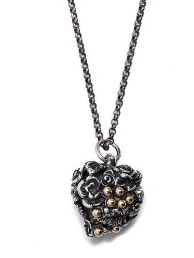 Ugo Cacciatori Heart Necklace In Neutral